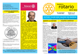 Boletim Agosto 2015 - Rotary em Portugal