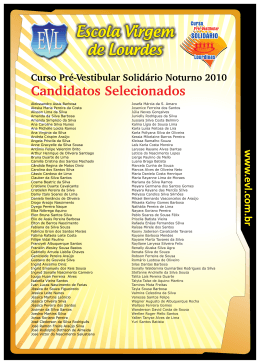 Lista Aprovados Solidário2010