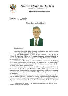 Miguel Luiz Antonio Modolin - Academia de Medicina de São Paulo