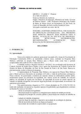 1 GRUPO I – CLASSE V – Plenário TC nº 005.391/2014