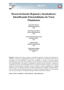 Identificando Potencialidades do Norte Fluminense