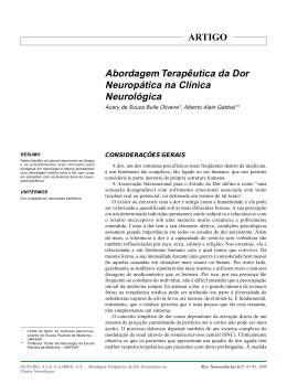 Abordagem Terapêutica da Dor Neuropática na Clínica Neurológica
