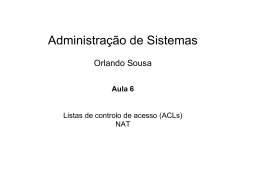 Listas de controlo de acesso (ACLs), Tradução de endereços de rede