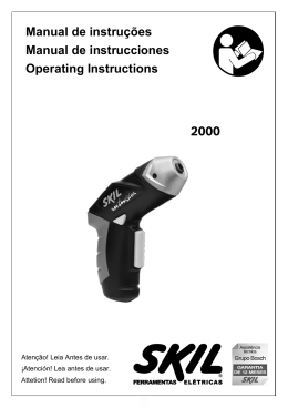 2000 Manual de instruções Manual de