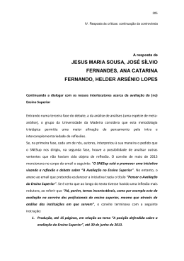 A Resposta de Jesus Maria Sousa, José Sílvio Fernandes, Ana
