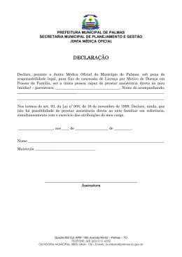 junta medica oficial - Prefeitura de Palmas