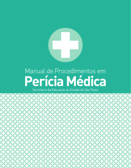 Manual de Procedimentos em Perícia Médica