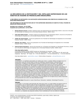 Página | 1 - Acta Odontológica Venezolana