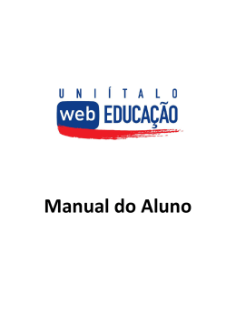 Manual do Aluno NEAD - Centro Universitário Ítalo Brasileiro