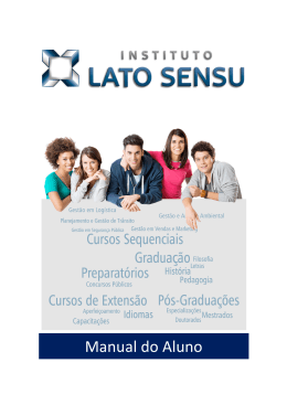 Manual do Aluno - Instituto Lato Sensu