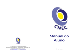 Manual do Aluno - Faculdade Cenecista de Rio das Ostras CNEC