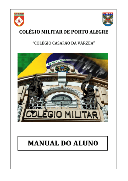 MANUAL DO ALUNO - Colégio Militar de Porto Alegre