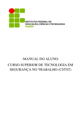 -MANUAL DO ALUNO- CURSO SUPERIOR DE