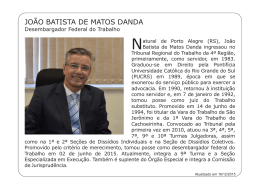 João Batista de Matos Danda - Tribunal Regional do Trabalho da 4ª
