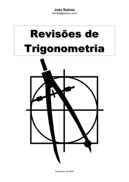 Revisões de Trigonometria