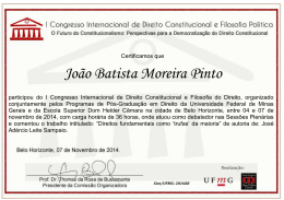 joao batista - II Congresso Internacional de Direito Constitucional e