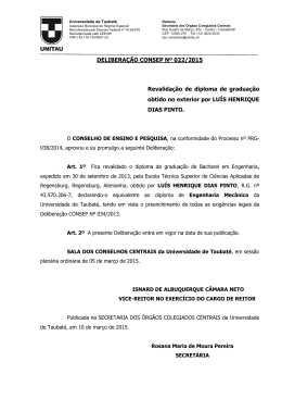 Revalidação diploma - Luis Henrique Dias Pinto - EP 22-2015