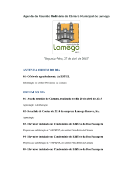 27 de abril de 2015 - Câmara Municipal de Lamego