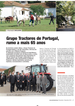 65 anos do Grupo Tractores de Portugal ler mais