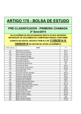 ARTIGO 170 - BOLSA DE ESTUDO