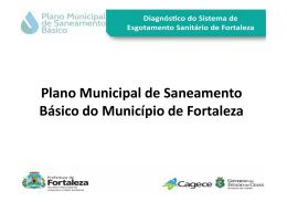 Plano Municipal de Saneamento Básico do Município de Fortaleza