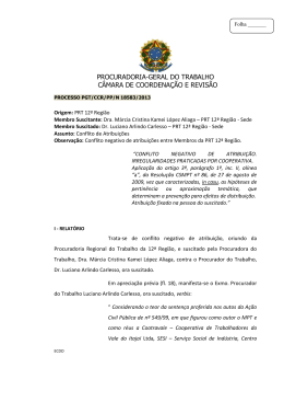Processo PGT/CCR/nº 18583/2013 - Ministério Público do Trabalho