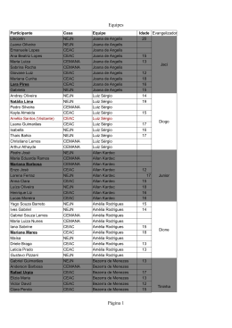 Lista de Membros por Equipe (Atualizada em 11-05)
