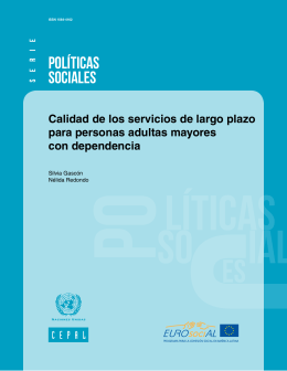 POLÍTICAS SOCIALES - Repositorio Digital CEPAL