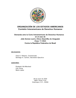 Guerrilha do Araguaia - Comisión Interamericana de Derechos