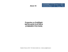 Projeções no DraftSight INSTALAÇÃO ELÉTRICA (COMANDO