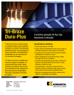 Kennametal Tricon Tri-Braze Dura Plus — B-11