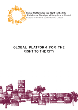 Flyer Global Platform R2C - Global Platform For The Right To The City