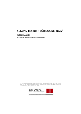 ALGUNS TEXTOS TEÓRICOS DE 18961