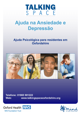 Ajuda na Ansiedade e Depressão