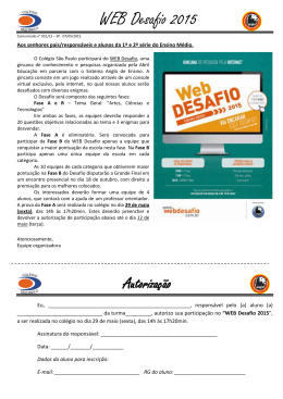 WEB Desafio 2015 - Colégio São Paulo