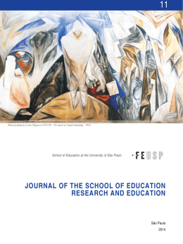 JOURNAL OF THE SCHOOL OF EDUCATION RESEARCH AND