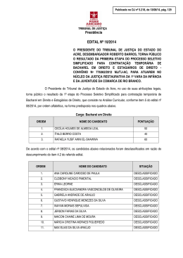 EDITAL Nº 10/2014 - Tribunal de Justiça do Estado do Acre