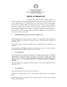 edital nº 008/2013-df - Tribunal de Justiça do Estado de Mato Grosso