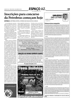 Inscrições para concurso da Petrobras começam hoje