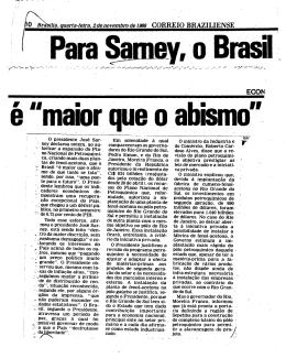 Para Samey, o Brasil é "maior que o abismo"