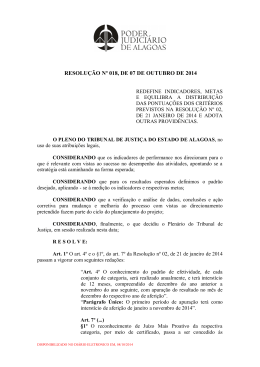 Resolução nº 18/2014 - Tribunal de Justiça do Estado de Alagoas