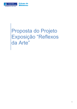 Proposta do Projeto Exposição “Reflexos da Arte”