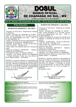 20/09/2013 baixar arquivo - Prefeitura Municipal de Chapadão do Sul