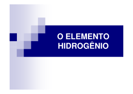 O elemento Hidrogenio