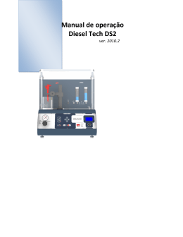 Manual de operação Diesel Tech DS2