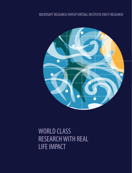 WORLD CLASS RESEARCH WITH REAL LIFE IMPACT
