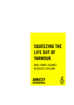 SQUEEZING THE LIFE OUT OF YARMOUK