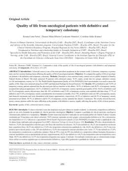 Quality of life from oncological patients with definitive and