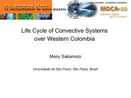 Life Cycle of Convective Systems over Western