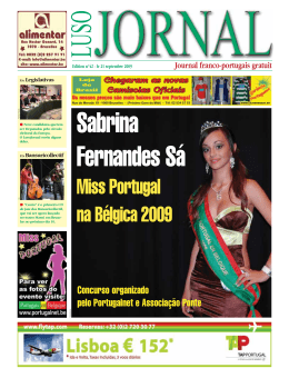 Miss Portugal na Bélgica 2009